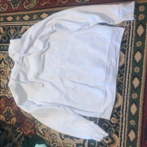 clickbait white womens sweatshirt